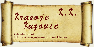 Krasoje Kuzović vizit kartica